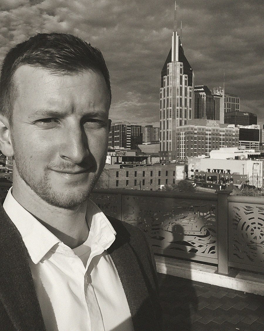 Alfie in Nashville on a customer research trip